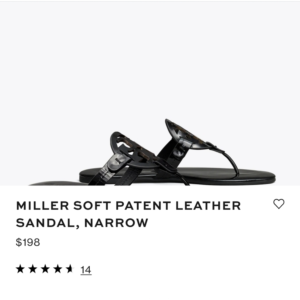 Tory Burch Payented Leather Sandles